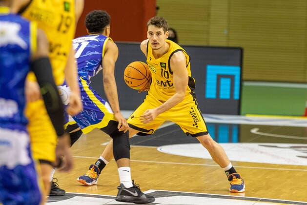 Gianni Otto (Tigers Tübingen, 10)¨¨Tigers Tübingen vs. Phoenix Hagen, 2. Basketball, Bundesliga, Pro A, Barmer 2 Basketball, Spieltag 25, Spielzeit 2020 2021, 07.03.2021, ¨¨ Tigers Tübingen - Phoenix Hagen, Basketball, 2. Bundesliga, Barmer 2 Basketball, Spieltag 25, Spielzeit 2020 2021, 07.03.2021 Rottenburg am Neckar Copyright: xDennisxDuddek xEibnerxPressefotox EP_DDU