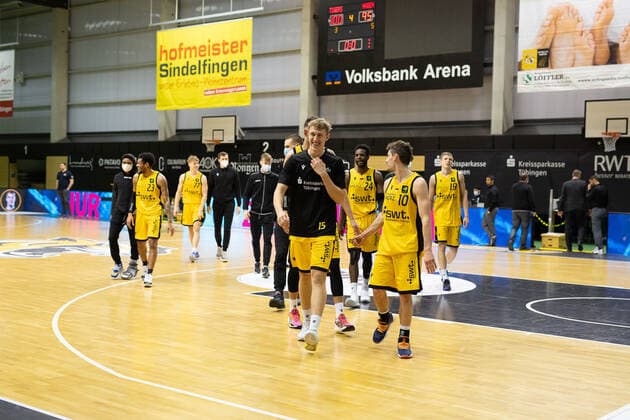 Tigers Tübingen ¨¨¨Tigers Tübingen - Phoenix Hagen , 2. Basketball, Bundesliga, Pro A, Barmer 2 Basketball, Spieltag 25, Spielzeit 2020 2021, 07.03.2021, ¨¨ Tigers Tübingen - Phoenix Hagen, Basketball, 2. Bundesliga, Barmer 2 Basketball, Spieltag 25, Spielzeit 2020 2021, 07.03.2021 Rottenburg am Neckar Copyright: xNinaxSander xEibnerxPressefotoxIx EP_NSR