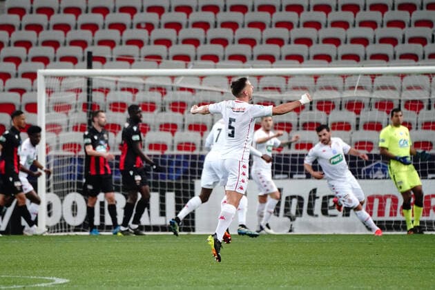 Joie - Ruben Aguilar (AS Monaco) FOOTBALL : OGC Nice vs AS Monaco - 16 eme de finale de coupe de France - Nice - 08 03 2021 NorbertScanella PanoramiC 