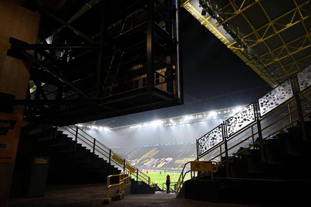 March 8, 2021, Dortmund, Northrhine-Westfalia, Germany: General view during the UEFA Champions League training session before the match between Borussia Dortmund and Sevilla FC at Signal Iduna Park in Dortmund, Germany. Dortmund Germany - ZUMAd159 20210308_zia_d159_034 Copyright: xMarcxNiemeyerx xRevierphotox - ZUMA1150 0115001692st Copyright: xMarcxNiemeyerx xRevierphotoxviaxwww.imago-images.dex