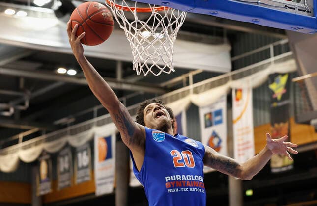 09.03.2021, Basketball, BBL 2020 2021, 18. Spieltag, Syntainics MBC - s.Oliver Wuerzburg, GER, Weissenfels, Stadthalle Weissenfels, Bild: Deron Washington (MBC) Copyright: HMBxMedia xHeikoxBecker