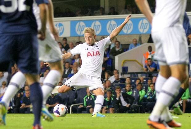 EDITORIAL USE ONLY Mandatory Credit: Photo by Michael Zemanek BPI Shutterstock (2930773m) Lewis Holtby Tottenham Hotspur v Dinamo Tbilisi, UEFA Europa League, Second Leg - Play-off Round, Britain - 29 Aug 2013 Tottenham Hotspur v Dinamo Tbilisi, UEFA Europa League, Second Leg - Play-off Round, Britain - 29 Aug 2013 EDITORIAL USE ONLY  Copyright: xMichaelxZemanek BPI Shutterstockx 2930773m