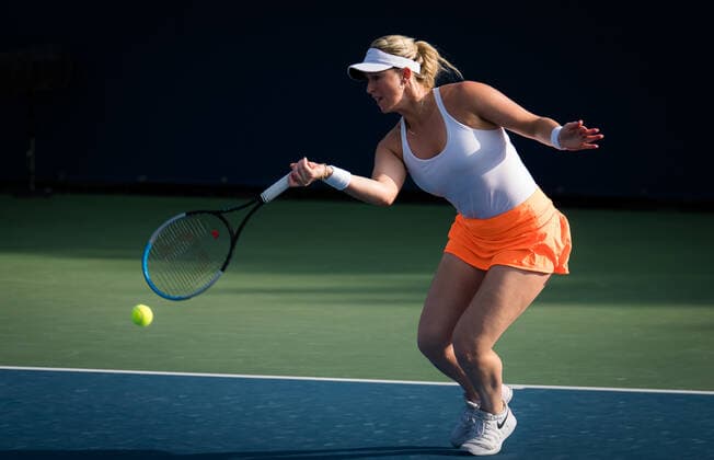 March 11, 2021, DUBAI, UNITED ARAB EMIRATES: Alexa Guarachi of Chile & Darija Jurak of Croatia playing doubles at the 2021 Dubai Duty Free Tennis Championships WTA, Tennis Damen 1000 tournament DUBAI UNITED ARAB EMIRATES - ZUMAa181 20210311_zaa_a181_022 Copyright: xRobxPrangex