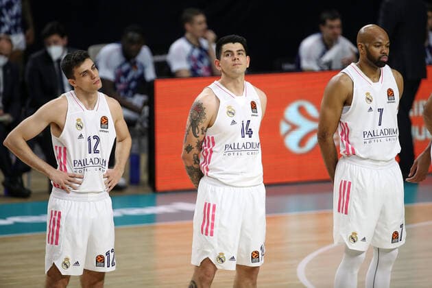 March 11, 2021, Madrid, Spain: Gabriel Deck of Real Madrid during the Turkish Airlines EuroLeague match between Real Madrid at WiZink Center in Madrid, Spain. Madrid Spain - ZUMAd159 20210311_zia_d159_012 Copyright: xIndirax