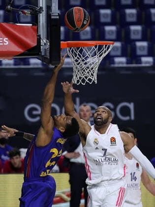 March 11, 2021, Madrid, Spain: Cory Higgins of FC Barcelona, Barca during the Turkish Airlines EuroLeague match between Real Madrid at WiZink Center in Madrid, Spain. Madrid Spain - ZUMAd159 20210311_zia_d159_017 Copyright: xIndirax