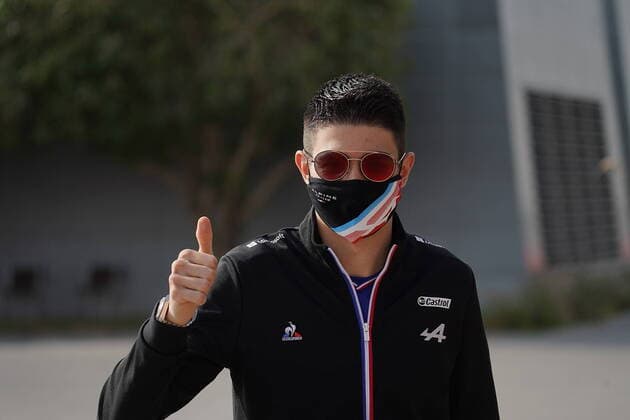 Formel 1 Testfahrten in Bahrain 2021 12.03.2021, Bahrain International Circuit, Sakhir, Formel 1 Testfahrten in Bahrain 2021 , im Bild Esteban Ocon (FRA 31), Alpine F1 Team