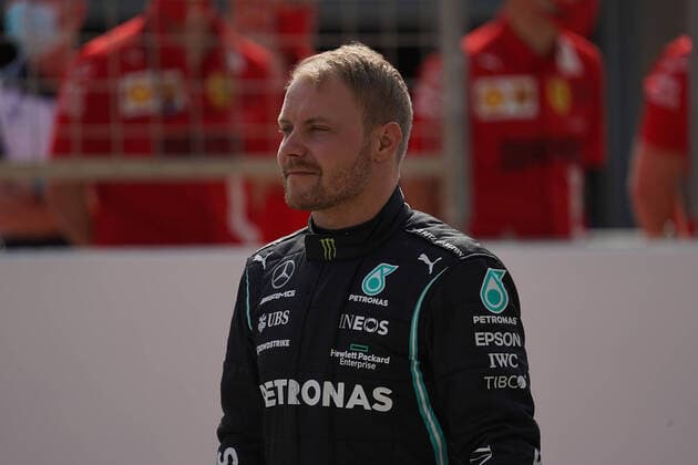 12.03.2021, Sakhir, Bahrain, Bahrain International Circuit, Formel 1 Testfahrten - Bahrain 2021, Valtteri Bottas (FIN 77), Mercedes-AMG Petronas Formula One Team (Foto EU-Images) Sakhir Bahrain International Circuit Bahrain