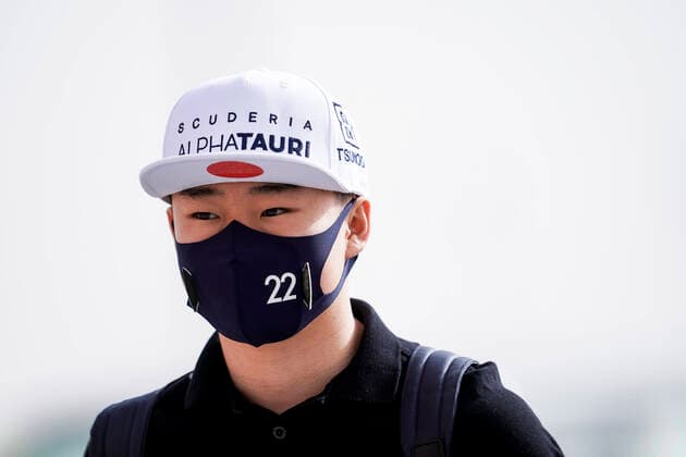 March 13, 2021, Sakhir, Bahrain: YUKI TSUNODA of Japan and Scuderia AlphaTauri arrives at the track ahead of day two of the 2021 FIA Formula 1 Pre-Season tests at Bahrain International Circuit in Sakhir, Bahrain. Sakhir Bahrain - ZUMAg147 20210313_zap_g147_015 Copyright: xJamesxGasperottix