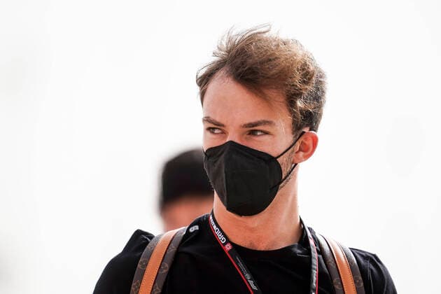 March 13, 2021, Sakhir, Bahrain: PIERRE GASLY of France and Scuderia AlphaTauri arrives at the track ahead of day two of the 2021 FIA Formula 1 Pre-Season tests at Bahrain International Circuit in Sakhir, Bahrain. Sakhir Bahrain - ZUMAg147 20210313_zap_g147_018 Copyright: xJamesxGasperottix