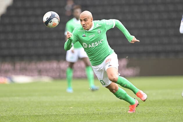 Wahbi Khazri (ASSE) FOOTBALL : SCO Angers vs St Etienne - Ligue 1 Uber eats - 13 03 2021 JBAutissier Panoramic 