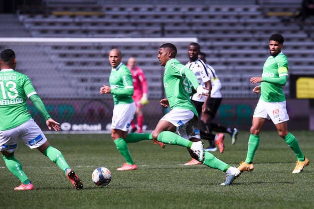 28 ZAYDOU YOUSSOUF (ASSE) FOOTBALL : Angers vs Saint Etienne - Ligue 1 Uber Eats - 13 03 2021 FEP Panoramic 