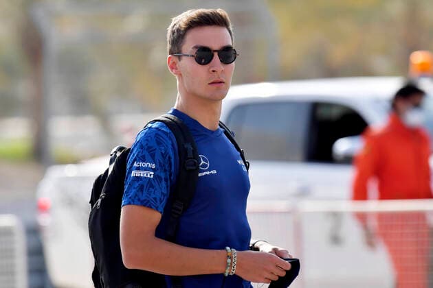 RUSSEL George F1 Team Williams FIA Formel 1 Testfahrten 2021 in Bahrain 1.Tag Am 12.03.2021 Bahrain International Circuit As-Sachir