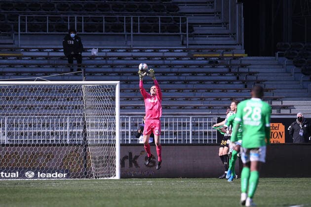 01 PAUL BERNARDONI (SCO) FOOTBALL : Angers vs Saint Etienne - Ligue 1 Uber Eats - 13 03 2021 FEP Panoramic 