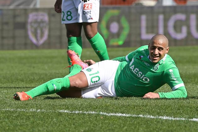 Wahbi Khazri (ASSE) FOOTBALL : SCO Angers vs St Etienne - Ligue 1 Uber eats - 13 03 2021 JBAutissier Panoramic 