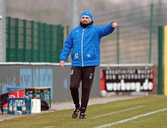13.03.2021, xovx, Fußball Regionalliga Südwest, TSV Steinbach Haiger - Kickers Offenbach Trainer Adrian Alipour (TSV Steinbach Haiger), Freisteller (DFL DFB REGULATIONS PROHIBIT ANY USE OF PHOTOGRAPHS as IMAGE SEQUENCES and or QUASI-VIDEO) Haiger SIBRE Sportpark Hessen Deutschland (DE)