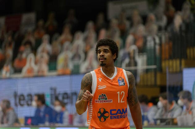 Edgar SOSA (12 Rasta Vechta) ; Rasta Vechta vs ratiopharm Ulm, Basketball, easyCredit BBL Bundesliga, 13.03.2021, 23. Spieltag, Saison 2020 2021 ; Copyright: xErikxHillmer EIBNERx EP_ehr Rasta Vechta vs ratiopharm Ulm, Basketball, easyCredit BBL Bundesliga, 13.03.2021, 23. Spieltag, Saison 2020 2021 Vechta Copyright: xErikxHillmer EIBNERx EP_ehr