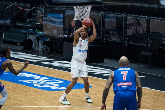 easyCredit Basketball Bundesliga, Hamburg, 13.03.2021 easyCredit Basketball Bundesliga, Hamburg Towers vs. SYNTAINICS MBC, Kameron Taylor ( 7 Hamburg Towers) Copyright: xBEAUTIFULxSPORTS Mohwinkelx