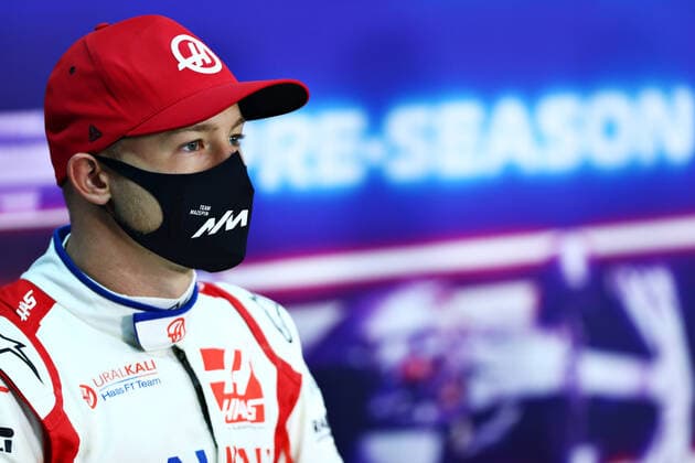 F1 Pre-season Testing 9 Nikita Mazepin (RUS, Haas F1 Team), F1 Pre-season Testing at Bahrain International Circuit on March 14, 2021 in Sakhir, Bahrain. (Photo by Dan Istitene Formula 1 Getty Images FIA Pool via HOCH ZWEI) Sakhir Bahrain International Circuit Bahrain