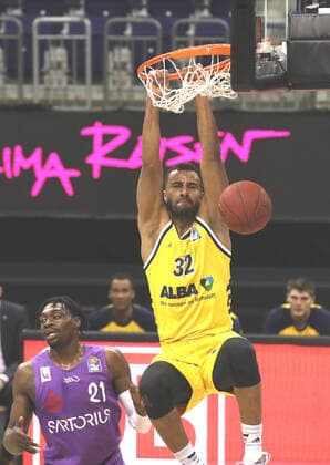 Johannes Thiemann, Tai Odiase Einzelbild Freisteller Aktion Basketball BBL Bundesliga Herren Saison 2020 2021 14.03.2021 ALBA Berlin vs. BG Göttingen