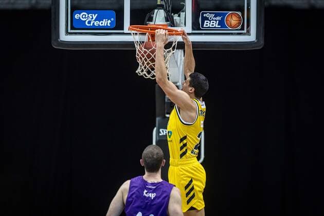 Sport Bilder des Tages Basketball Berlin 14.03.2021 Saison 2020 2021 1. Bundesliga easyCredit BBL Alba Berlin - BG Göttingen Simone Fontecchio (Alba Berlin, No.20)