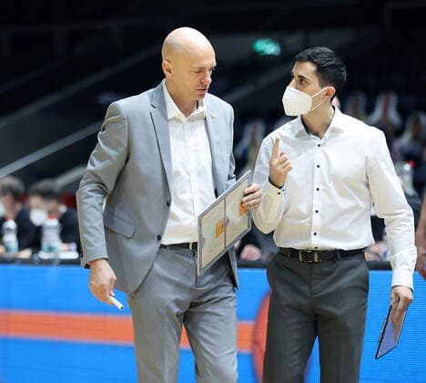 Headcoach Rodrigo Pastore (Chemnitz99), Co-Trainer Tommaso Rizzacasa (Chemnitz99)