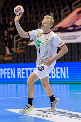 Handball, Maenner: Olympia-Qualifikation, Turnier, Gruppe 3, Algerien - Deutschland Patrick Wiencek (Deutschland THW Kiel) Berlin Max-Schmeling-Halle Berlin Deutschland