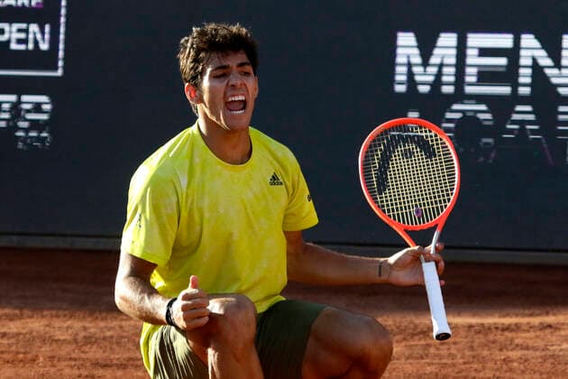 Santiago14 Marzo 2021 El tenista Chileno Cristian Garin resulta ganador de la final del ATP, Tennis Herren de Santiago, realizado en San Carlos de Apoquindo Javier Salvo Photosport ATP de Santiago Final 14 3 2021