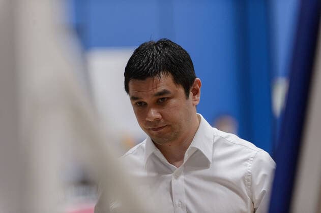 Enttäuschung nach der Niederlage bei Daniel JANSSON (Trainer Tigers Tuebingen) ; Eisbären Bremerhaven vs Tigers Tübingen, Basketball, 2. Bundesliga ProA, 15.03.2021, 12. Spieltag, Saison 2020 2021 ; Copyright: xErikxHillmer EIBNERx EP_ehr Eisbären Bremerhaven vs Tigers Tübingen, Basketball, 2. Bundesliga ProA, 15.03.2021, 12. Spieltag, Saison 2020 2021 Bremerhaven Copyright: xErikxHillmer EIBNERx EP_ehr