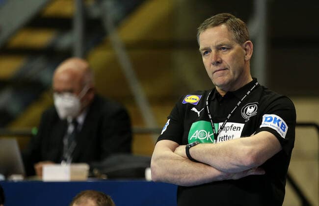 13.03.2021, Handball TOKYO Qualifikation 2020, Deutschland - Slowenien, in der Max-Schmeling-Halle Berlin. Bundestrainer Alfred Gislason (Deutschland)