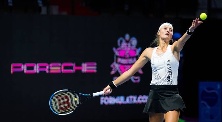 Mandatory Credit: Photo by Rob Prange Shutterstock (11800202cr) Kristina Mladenovic of France in action during her first-round match at the 2021 St. Petersburg Ladies Trophy WTA, Tennis Damen 500 tournament WTA St Petersburg Ladies Trophy, Tennis, St Petersburg, Russia - 16 Mar 2021 WTA St Petersburg Ladies Trophy, Tennis, St Petersburg, Russia - 16 Mar 2021  Copyright: xRobxPrange Shutterstockx 11800202cr