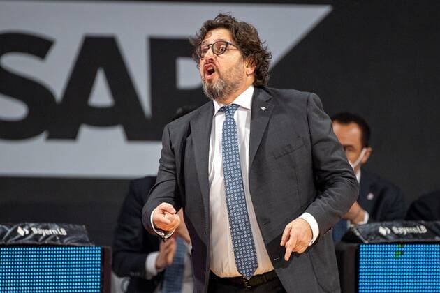 Head Coach Andrea Trinchieri (FC Bayern), FC Bayern Basketball vs. Telekom Baskets Bonn, BBL, 16.03.2021 Muenchen Bayern Deutschland