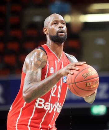 16.03.2021, FC Bayern Baskets vs Telekom Baskets Bonn, Audi Dome, Muenchen, im Bild: James Gist (FCB Basketball)