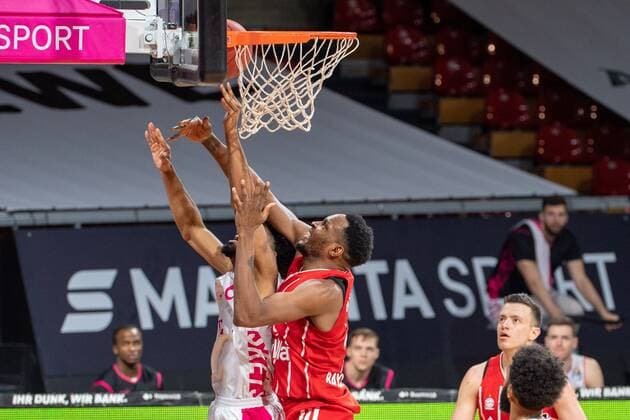 JaJuan Johnson 25 (FC Bayern), FC Bayern Basketball vs. Telekom Baskets Bonn, BBL, 16.03.2021 Muenchen Bayern Deutschland