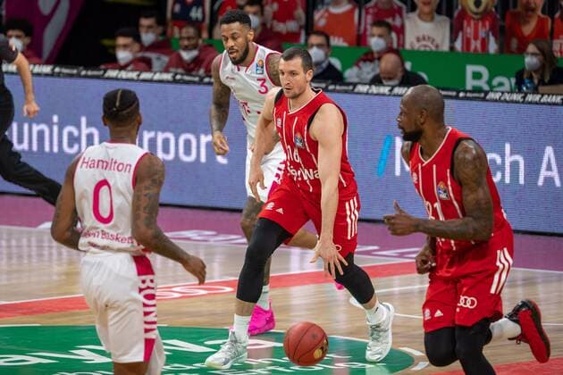 Paul Zipser 16 (FC Bayern), FC Bayern Basketball vs. Telekom Baskets Bonn, BBL, 16.03.2021 Muenchen Bayern Deutschland