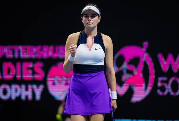 Mandatory Credit: Photo by Rob Prange Shutterstock (11803318y) Katarina Zavatska of Ukraine in action during her first-round match at the 2021 St. Petersburg Ladies Trophy WTA, Tennis Damen 500 tournament WTA St Petersburg Ladies Trophy, Tennis, St Petersburg, Russia - 17 Mar 2021 WTA St Petersburg Ladies Trophy, Tennis, St Petersburg, Russia - 17 Mar 2021  Copyright: xRobxPrange Shutterstockx 11803318y