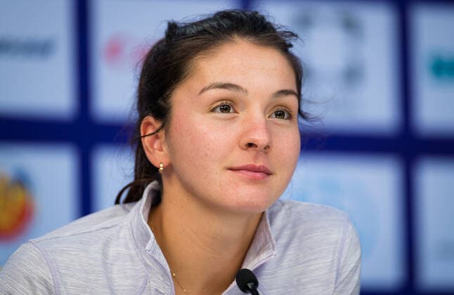 March 17, 2021, ST PETERSBURG, RUSSIA: Margarita Gasparyan of Russia talks to the media at the 2021 St. Petersburg Ladies Trophy WTA, Tennis Damen 500 tournament ST PETERSBURG RUSSIA - ZUMAa181 20210317_zaa_a181_072 Copyright: xRobxPrangex