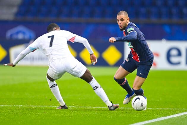 Layvin Kurzawa (PSG) FOOTBALL : PSG vs LOSC - 1 8 finale coupe de france - 17 03 2021 JBAutissier Panoramic 