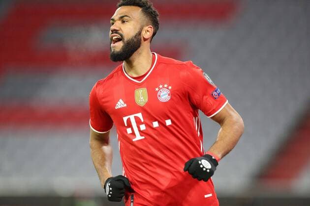 Torjubel von Eric Maxim Choupo-Moting 13 (FC Bayern Muenchen) zum 2:0, FC Bayern Muenchen vs. Lazio Rom, Champions League, Achtelfinale, 17.03.2021 Muenchen Bayern Deutschland