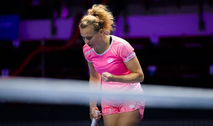 Mandatory Credit: Photo by Rob Prange Shutterstock (11803319r) Katerina Siniakova of the Czech Republic in action during the second round of the 2021 St. Petersburg Ladies Trophy WTA, Tennis Damen 500 tournament WTA St Petersburg Ladies Trophy, Tennis, St Petersburg, Russia - 18 Mar 2021 WTA St Petersburg Ladies Trophy, Tennis, St Petersburg, Russia - 18 Mar 2021  Copyright: xRobxPrange Shutterstockx 11803319r