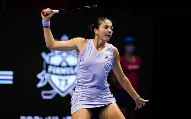 Mandatory Credit: Photo by Rob Prange Shutterstock (11803319g) Margarita Gasparyan of Russia in action during the second round of the 2021 St. Petersburg Ladies Trophy WTA, Tennis Damen 500 tournament WTA St Petersburg Ladies Trophy, Tennis, St Petersburg, Russia - 18 Mar 2021 WTA St Petersburg Ladies Trophy, Tennis, St Petersburg, Russia - 18 Mar 2021  Copyright: xRobxPrange Shutterstockx 11803319g