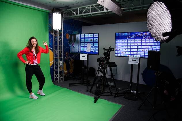 Mandatory Credit: Photo by Rob Prange Shutterstock (11803319aw) Jaqueline Cristian of Romania during a virtual meet & greet with fans at the 2021 St. Petersburg Ladies Trophy WTA, Tennis Damen 500 tournament WTA St Petersburg Ladies Trophy, Tennis, St Petersburg, Russia - 18 Mar 2021 WTA St Petersburg Ladies Trophy, Tennis, St Petersburg, Russia - 18 Mar 2021  Copyright: xRobxPrange Shutterstockx 11803319aw