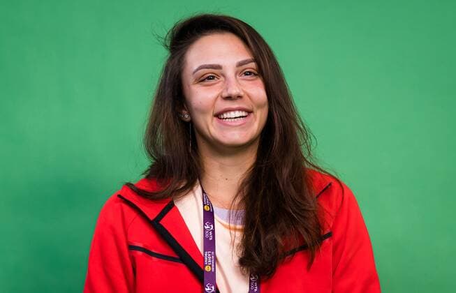 Mandatory Credit: Photo by Rob Prange Shutterstock (11803319bc) Jaqueline Cristian of Romania during a virtual meet & greet with fans at the 2021 St. Petersburg Ladies Trophy WTA, Tennis Damen 500 tournament WTA St Petersburg Ladies Trophy, Tennis, St Petersburg, Russia - 18 Mar 2021 WTA St Petersburg Ladies Trophy, Tennis, St Petersburg, Russia - 18 Mar 2021  Copyright: xRobxPrange Shutterstockx 11803319bc