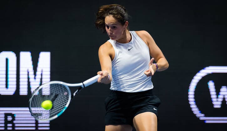 March 18, 2021, ST PETERSBURG, RUSSIA: Daria Kasatkina of Russia in action during the second round of the 2021 St. Petersburg Ladies Trophy WTA, Tennis Damen 500 tournament against against Aliaksandra Sasnovich of Belarus ST PETERSBURG RUSSIA - ZUMAa181 20210318_zaa_a181_070 Copyright: xRobxPrangex