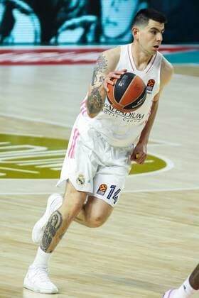 Mandatory Credit: Photo by Irina R Hipolito Shutterstock (11805729j) Gabriel Deck of Real Madrid in action during Euroleague basketball match played between Real Madrid and PBC CSKA Moscow at Wizink Center stadium on March 18, 2021 in Madrid, Spain. Basket: Euroleague- Real Madrid v CSKA Moscow, Spain - 18 Mar 2021 Basket: Euroleague- Real Madrid v CSKA Moscow, Spain - 18 Mar 2021  Copyright: xIrinaxRxHipolito Shutterstockx 11805729j