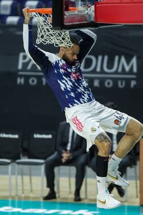 Mandatory Credit: Photo by Irina R Hipolito Shutterstock (11805729l) Jeffery Taylor of Real Madrid in action during Euroleague basketball match played between Real Madrid and PBC CSKA Moscow at Wizink Center stadium on March 18, 2021 in Madrid, Spain. Basket: Euroleague- Real Madrid v CSKA Moscow, Spain - 18 Mar 2021 Basket: Euroleague- Real Madrid v CSKA Moscow, Spain - 18 Mar 2021  Copyright: xIrinaxRxHipolito Shutterstockx 11805729l