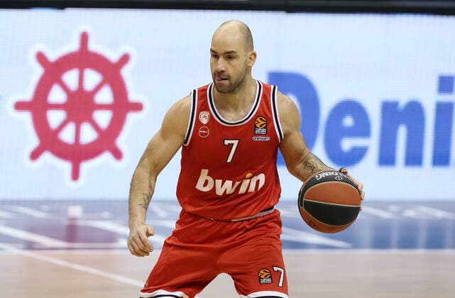 Vassilis Spanoulis Aktion Oberkoerper Oberkörper Basketball EuroLeague Herren Saison 2020 2021 18.03.2021 ALBA Berlin vs. Olympiakos Piraeus Piräus