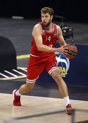Sasha Vezenkov Einzelbild Freisteller Aktion Basketball EuroLeague Herren Saison 2020 2021 18.03.2021 ALBA Berlin vs. Olympiakos Piraeus Piräus