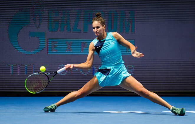 March 18, 2021, St Petersburg, Russia: VERONIKA KUDERMETOVA of Russia in action during the second round at the 2021 St. Petersburg Ladies Trophy WTA, Tennis Damen 500 tournament against V. Kudermetova of Russia. St Petersburg Russia - ZUMAa181 20210318_zaa_a181_125 Copyright: xRobxPrangex