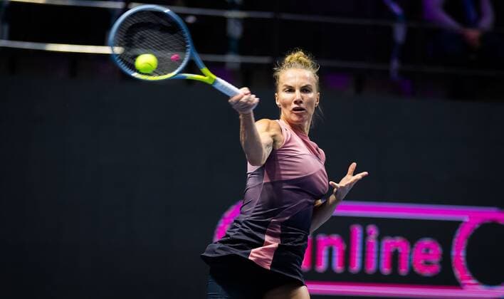 Mandatory Credit: Photo by Rob Prange Shutterstock (11803320as) Svetlana Kuznetsova of Russia in action during the quarter-final at the 2021 St. Petersburg Ladies Trophy WTA, Tennis Damen 500 tournament WTA St Petersburg Ladies Trophy, Tennis, St Petersburg, Russia - 19 Mar 2021 WTA St Petersburg Ladies Trophy, Tennis, St Petersburg, Russia - 19 Mar 2021  Copyright: xRobxPrange Shutterstockx 11803320as
