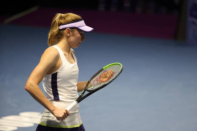 March 19, 2021, St. Peterburg, Russia: Ekaterina Alexandrova of Russia playing against Margarita Gasparyan of Russia during the St.Petersburg Ladies Trophy 2021 tennis tournament at Sibur Arena..Final score: St. Peterburg Russia - ZUMAs197 20210319_zaa_s197_064 Copyright: xMaksimxKonstantinovx